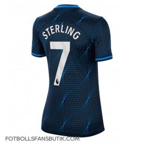 Chelsea Raheem Sterling #7 Replika Bortatröja Damer 2023-24 Kortärmad